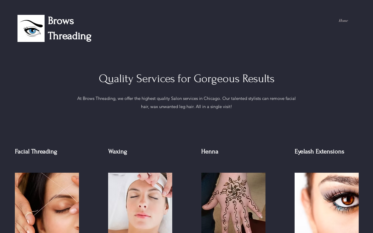 Brows Threading — screenshot of their official website