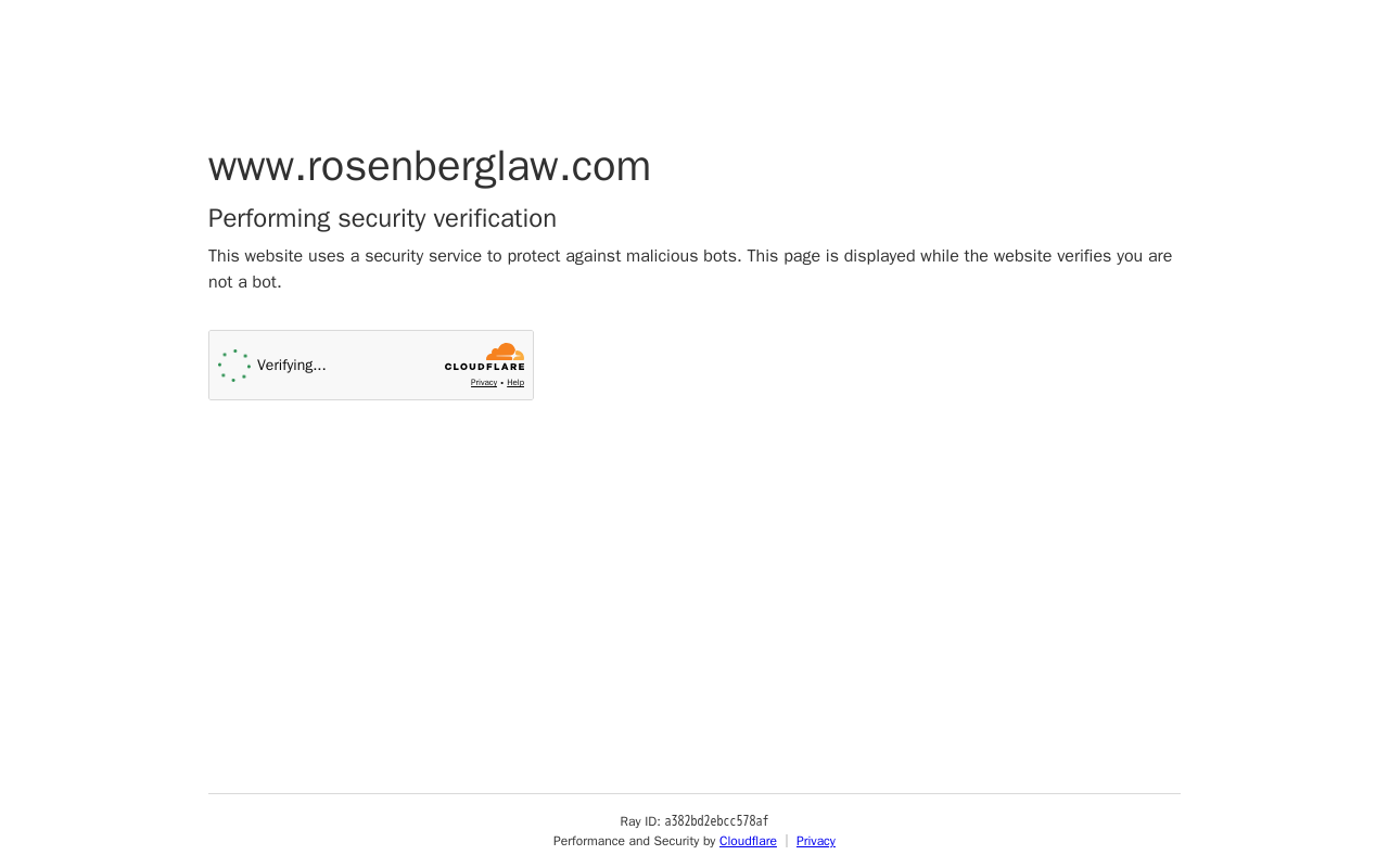 Rosenberg & Associates — screenshot of their official website