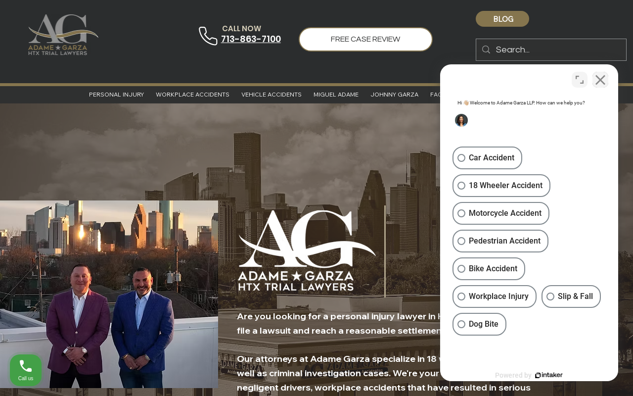 Adame Garza — screenshot of their official website