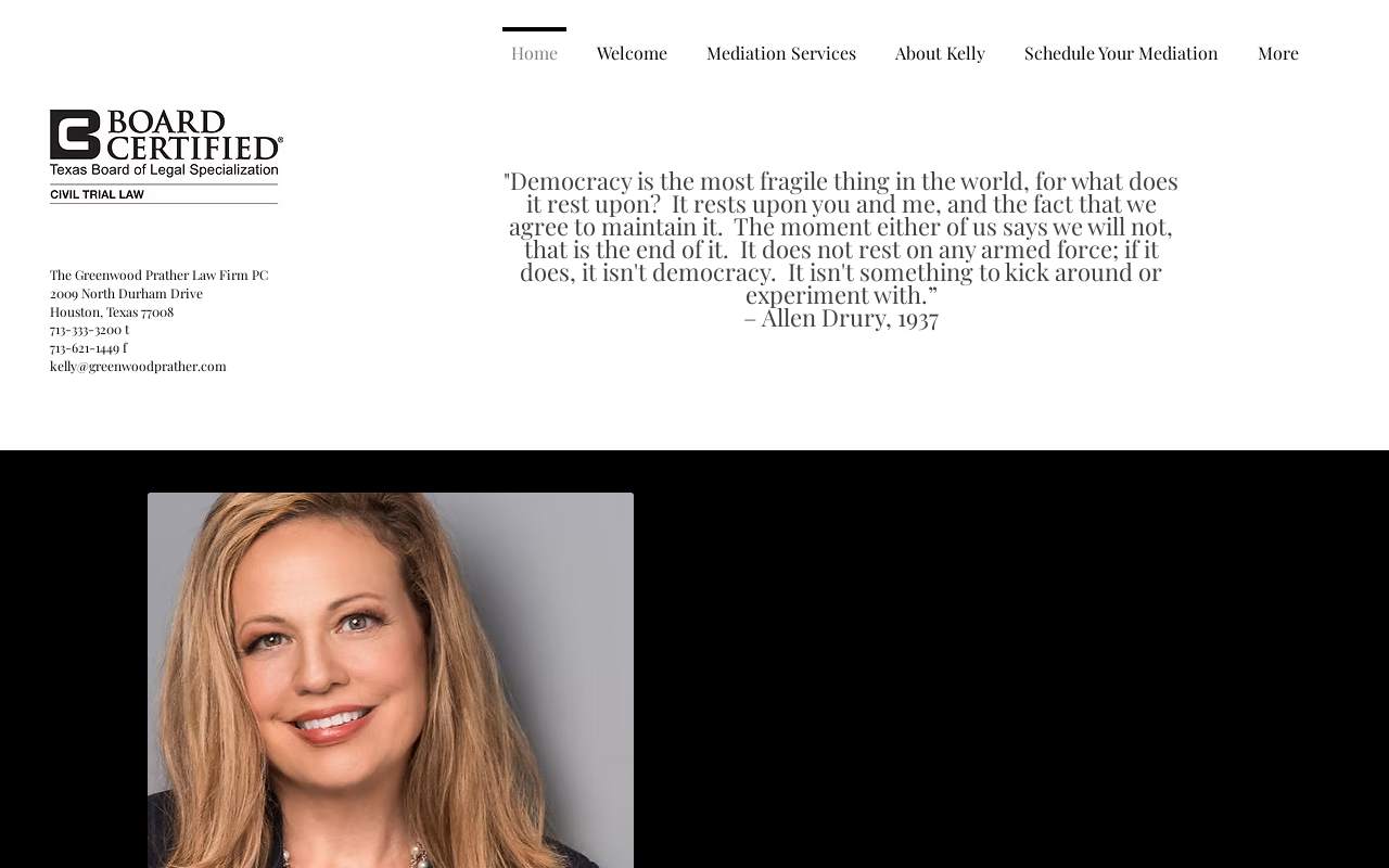 Greenwood Prather Law Firm — screenshot of their official website
