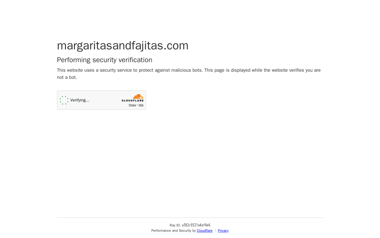 Margaritas & Fajitas Mexican Kitchen — screenshot of their official website
