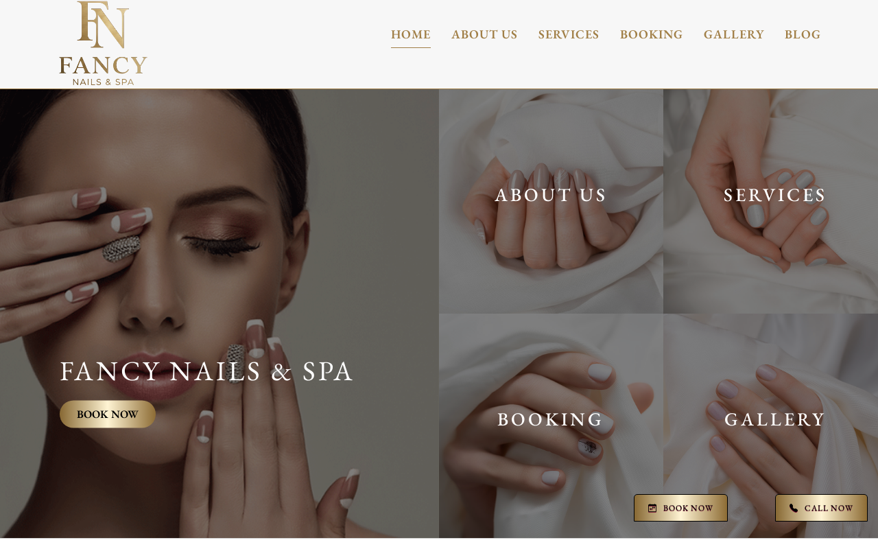 Fancy Nails — screenshot of their official website