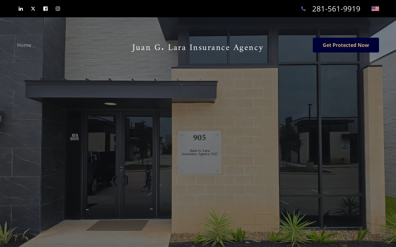 Juan G. Lara Insurance Agency — screenshot of their official website