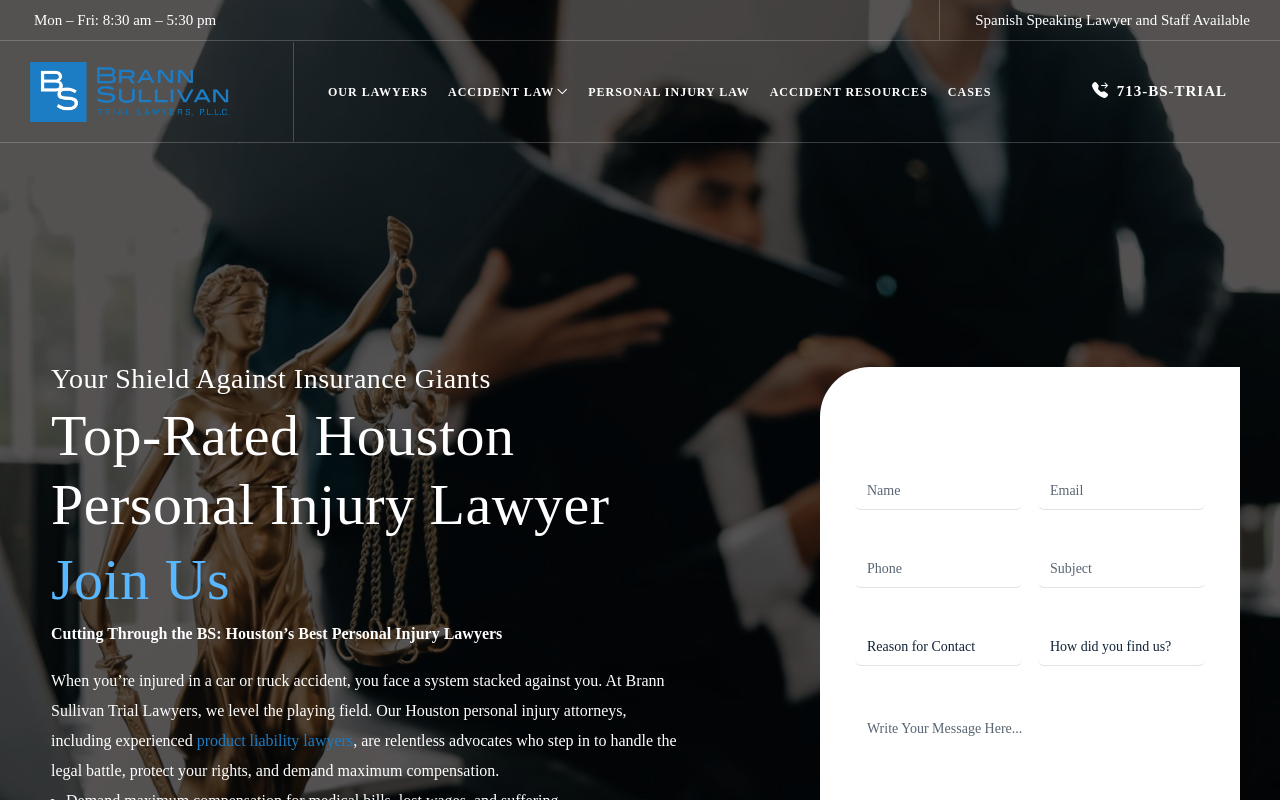 Brann Sullivan Trial Lawyers — screenshot of their official website