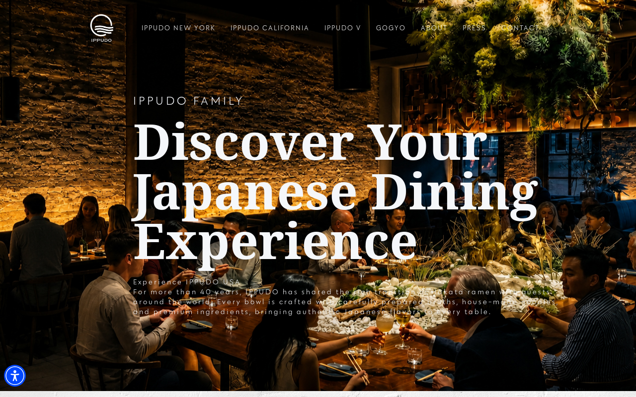 Ippudo — screenshot of their official website