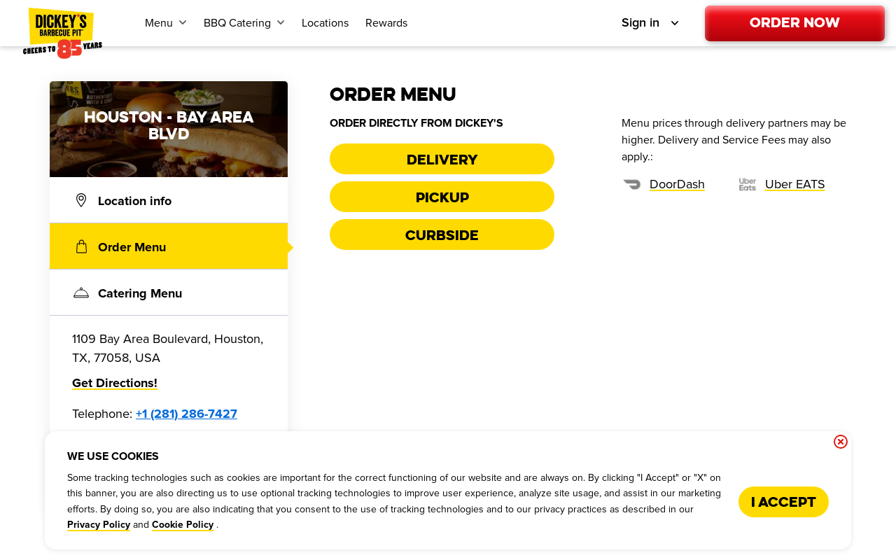 Dickey's Barbecue Pit — screenshot of their official website
