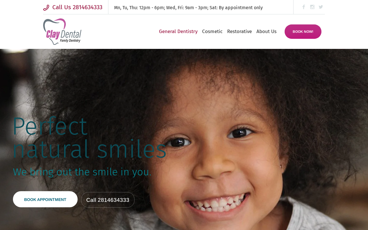Clay Dental — screenshot of their official website