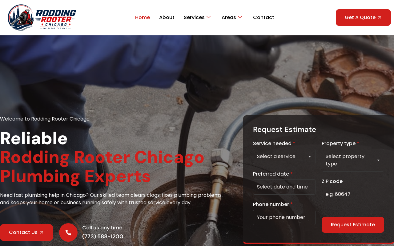 Rodding Rooter — screenshot of their official website