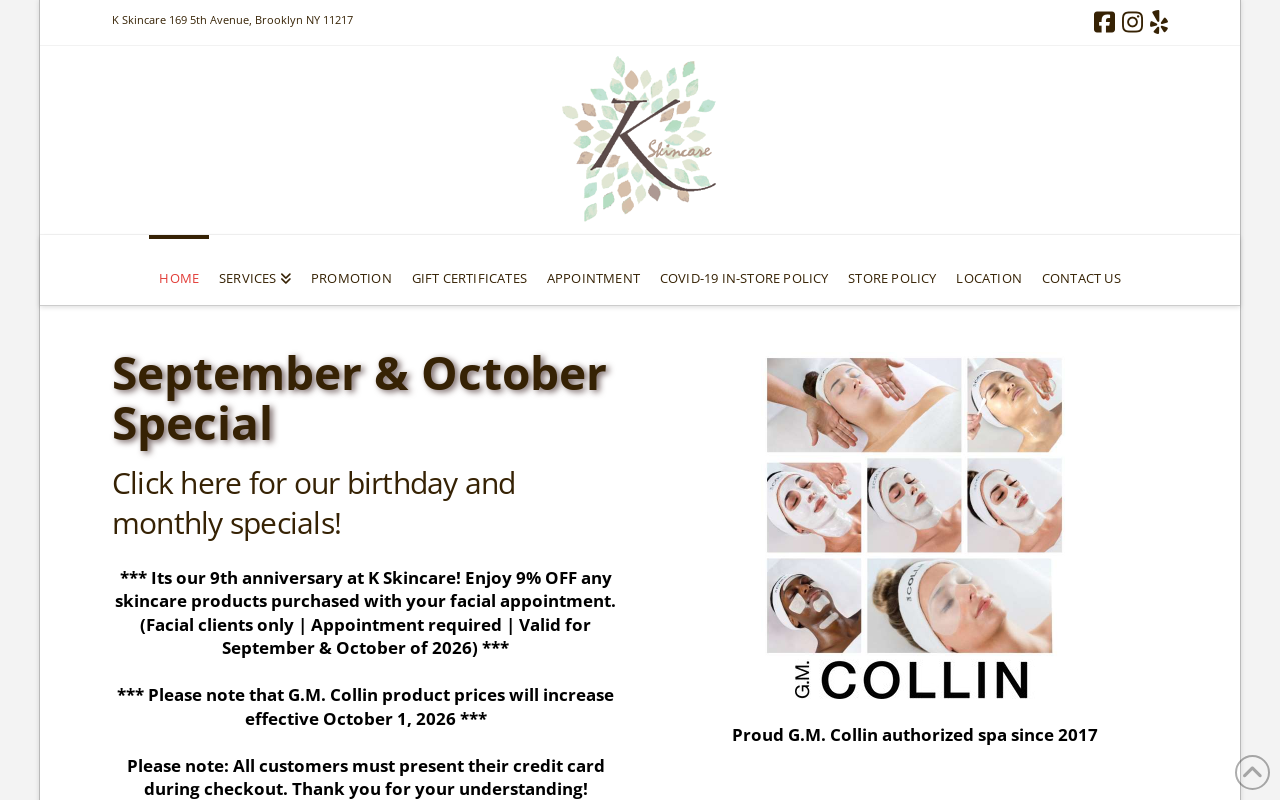 K Skincare — screenshot of their official website