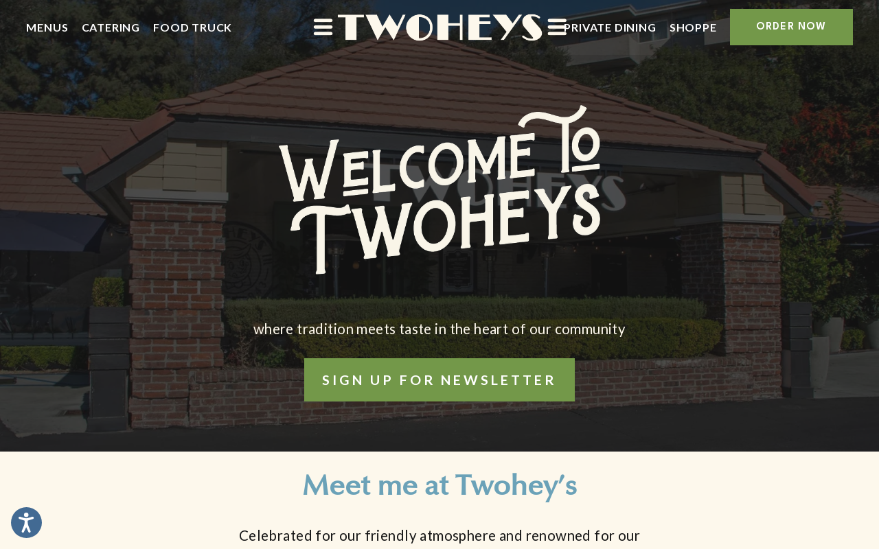 Twohey's — screenshot of their official website