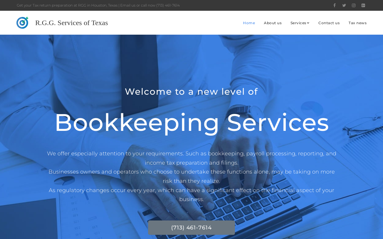 R.G.G. Services of Texas — screenshot of their official website