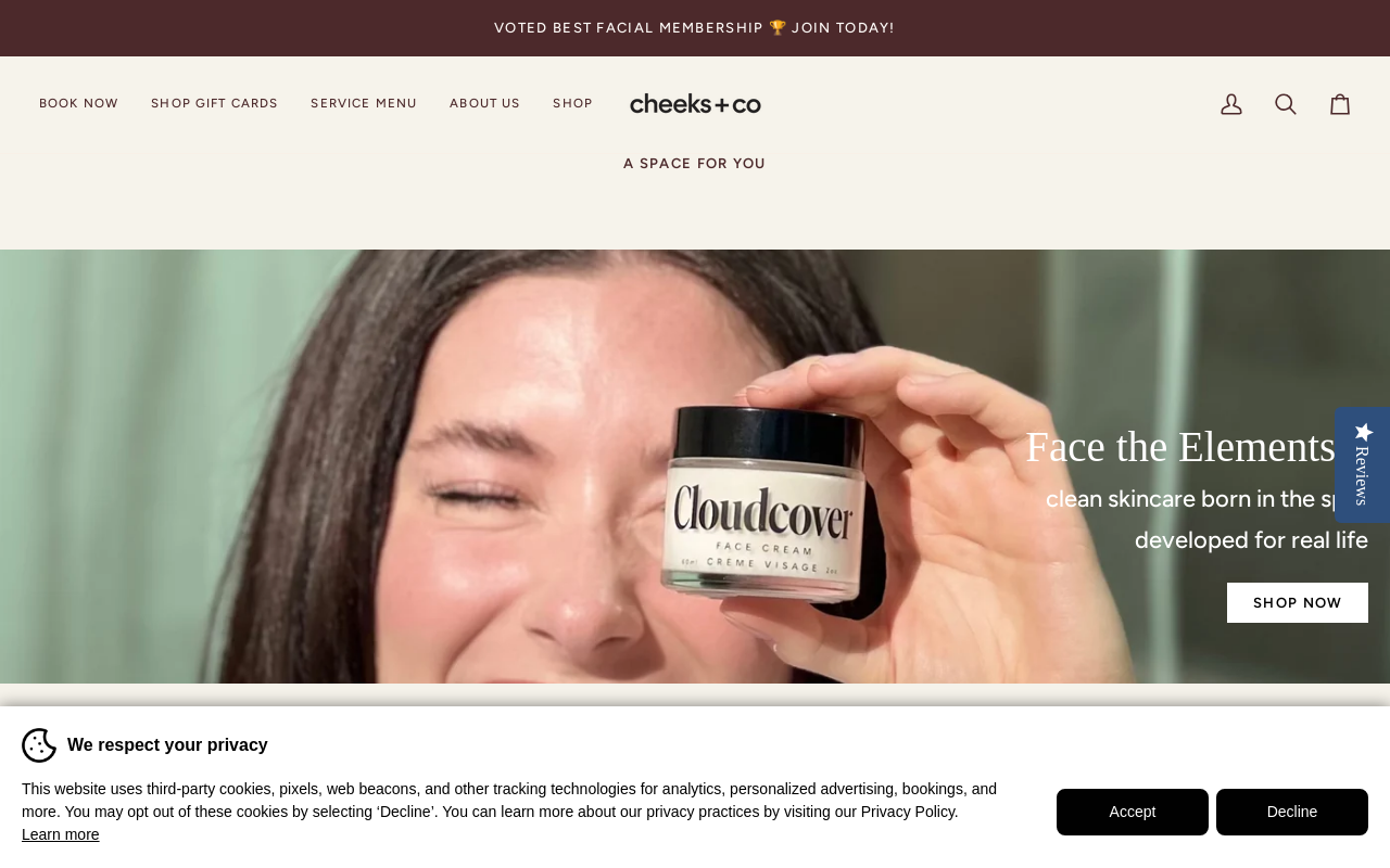 Cheeks + Co — screenshot of their official website