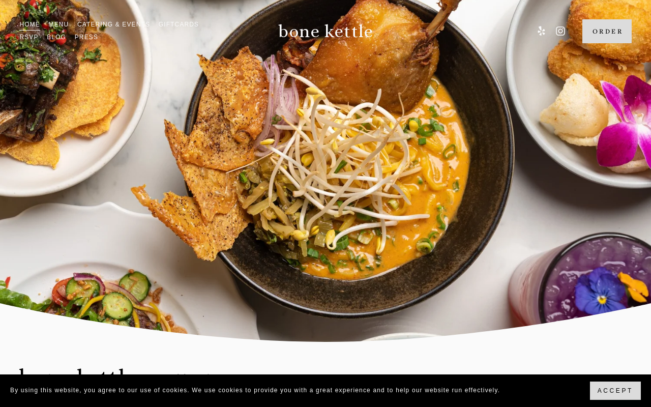 Bone Kettle — screenshot of their official website