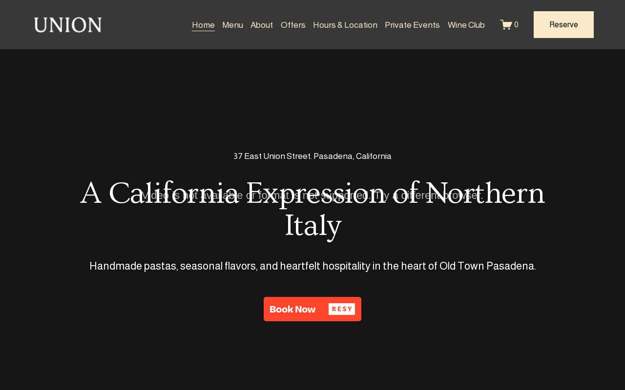 Union — screenshot of their official website