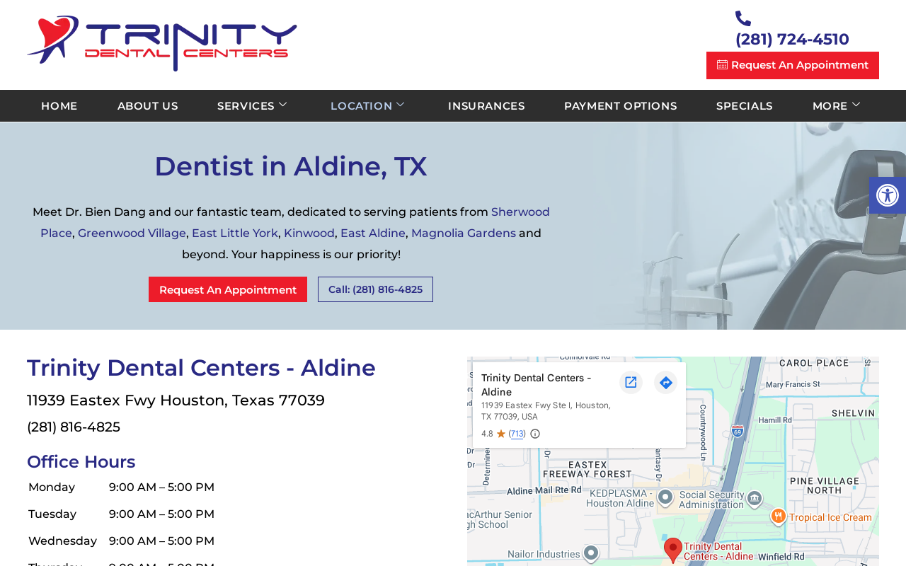 Trinity Dental — screenshot of their official website
