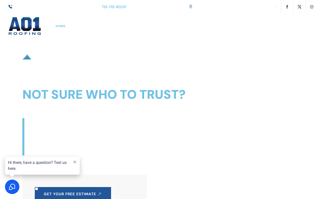 AO1 Roofing LLC — screenshot of their official website