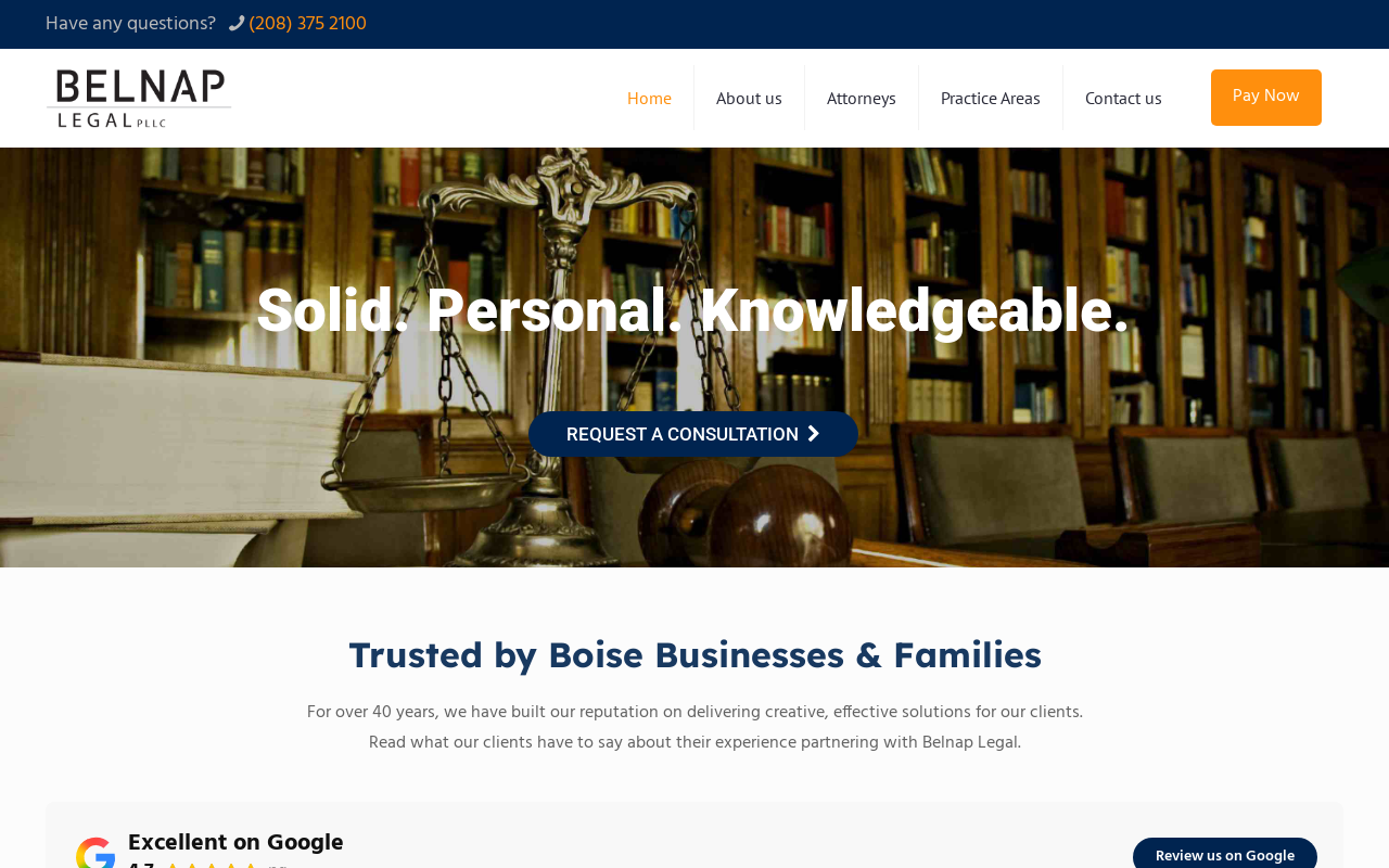 Belnap Legal PLLC — screenshot of their official website