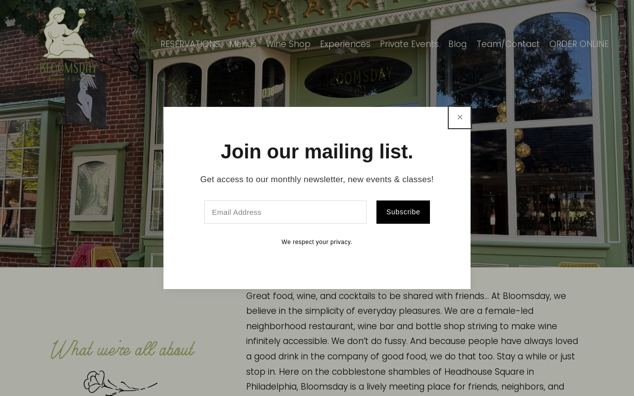 Bloomsday Cafe — screenshot of their official website