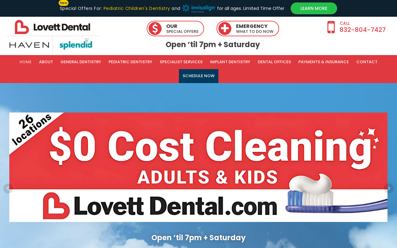 Haven Dentistry — screenshot of their official website