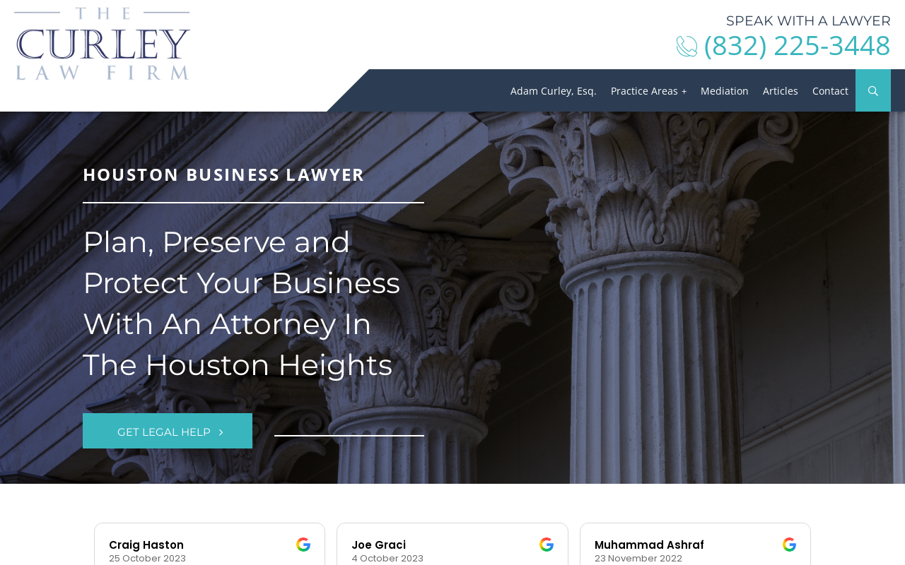 The Curley Law Firm PLLC — screenshot of their official website