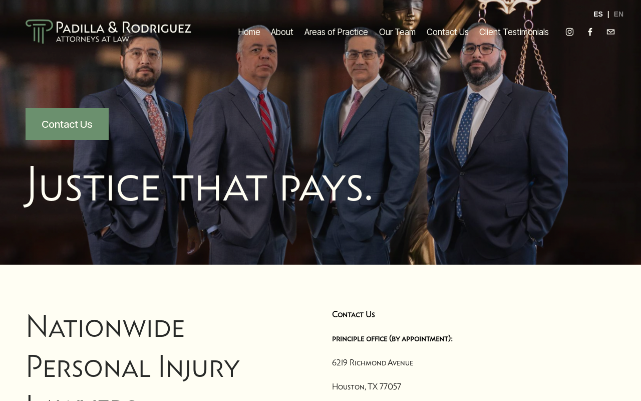 Padilla & Rodriguez — screenshot of their official website