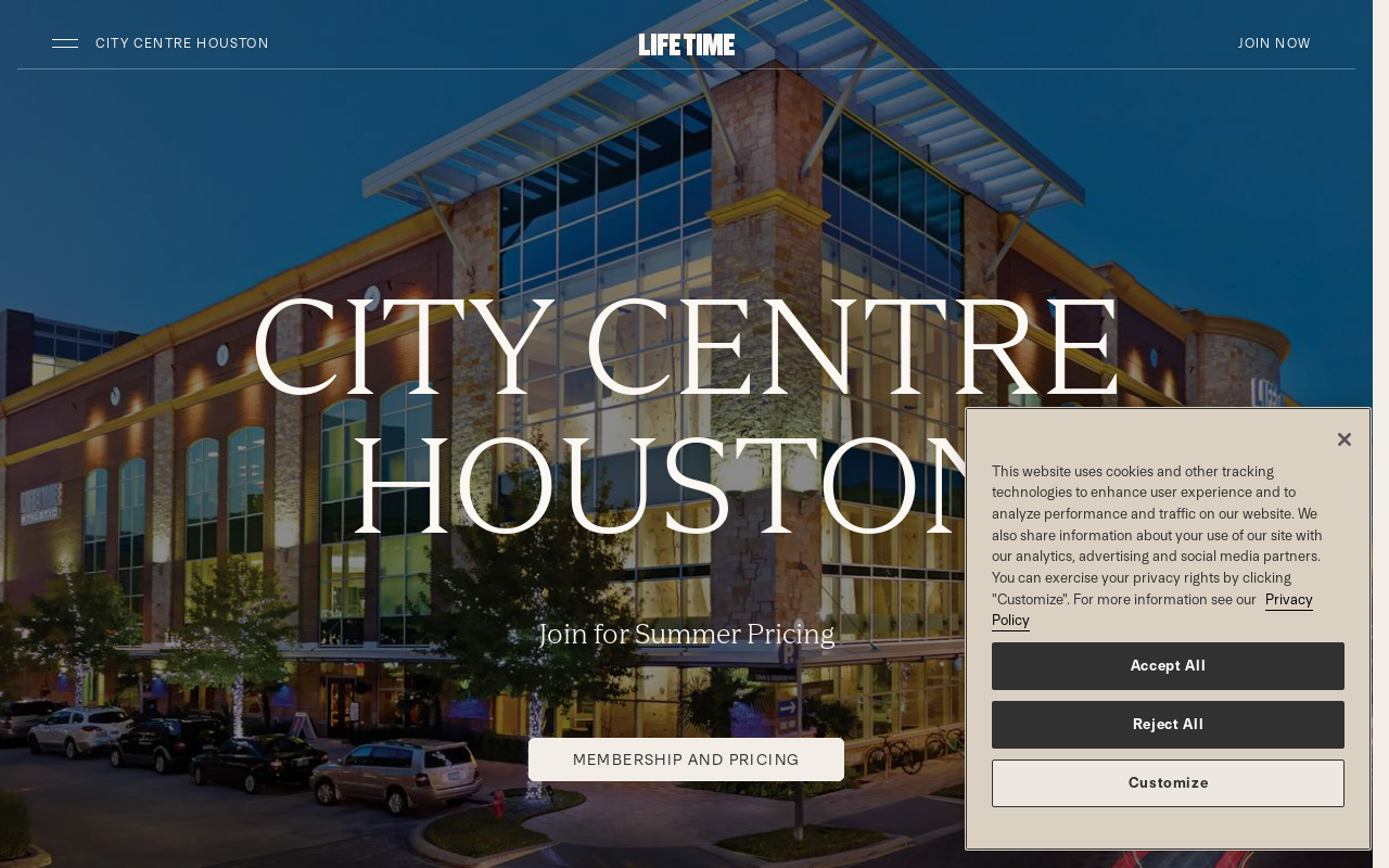 Life Time — screenshot of their official website