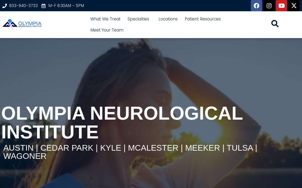 Olympia Neurological Institute — screenshot of their official website