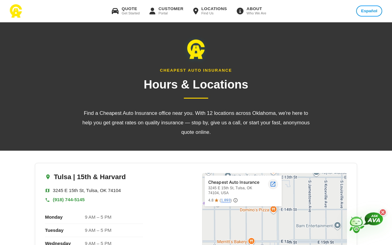 Cheapest Car Insurance — screenshot of their official website
