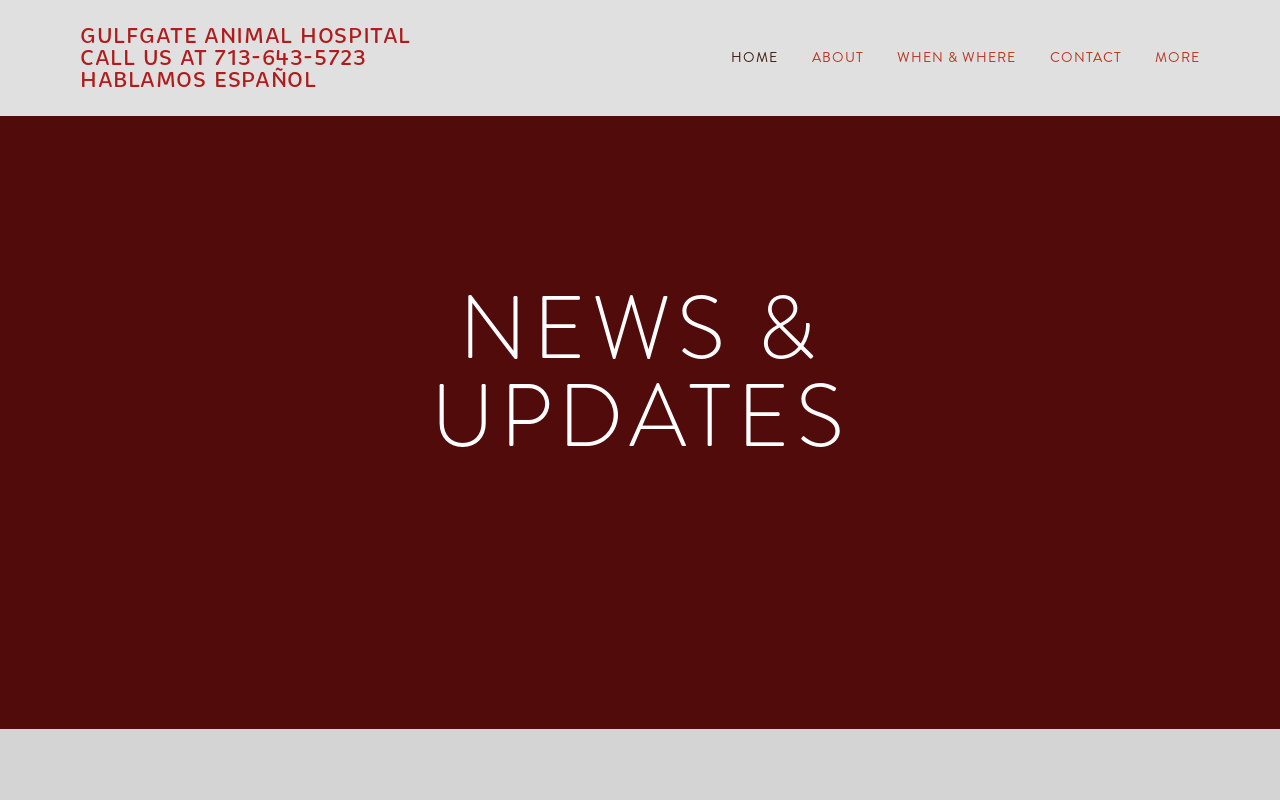 Gulfgate Animal Hospital — screenshot of their official website