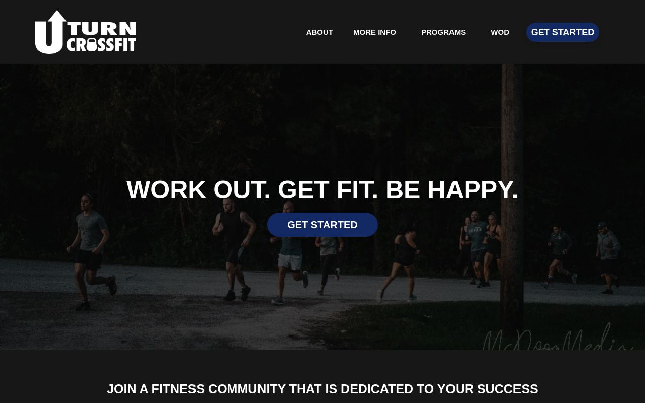 U Turn Crossfit — screenshot of their official website
